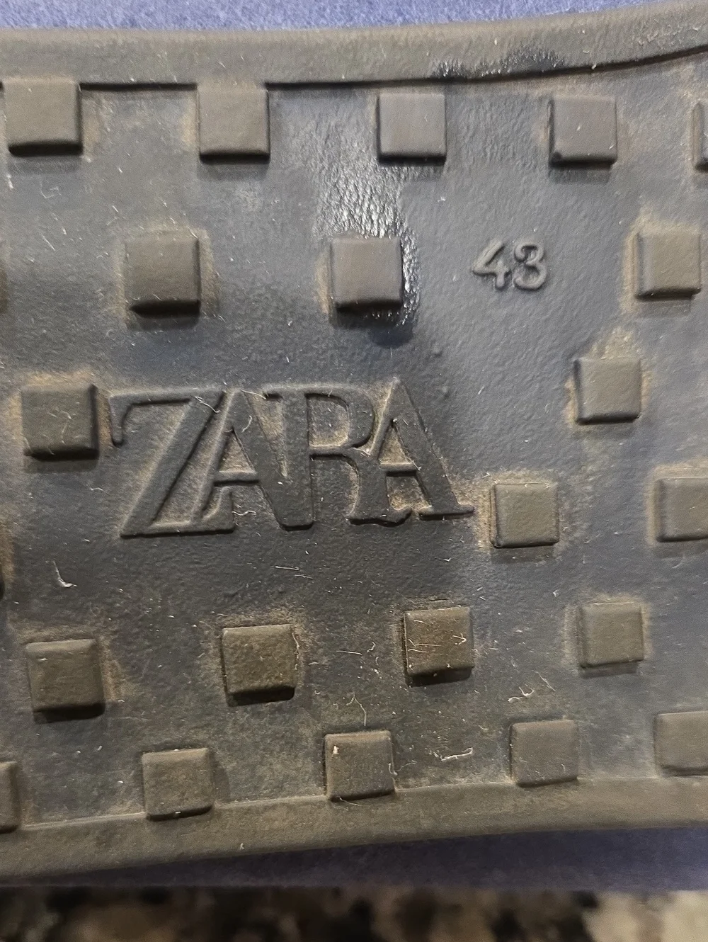 ZARA MEN'S DRIVING MOCCASINS. W/ FRONT TIE BOW DETAIL. SIZE EU 43 = US. 10. BLUE